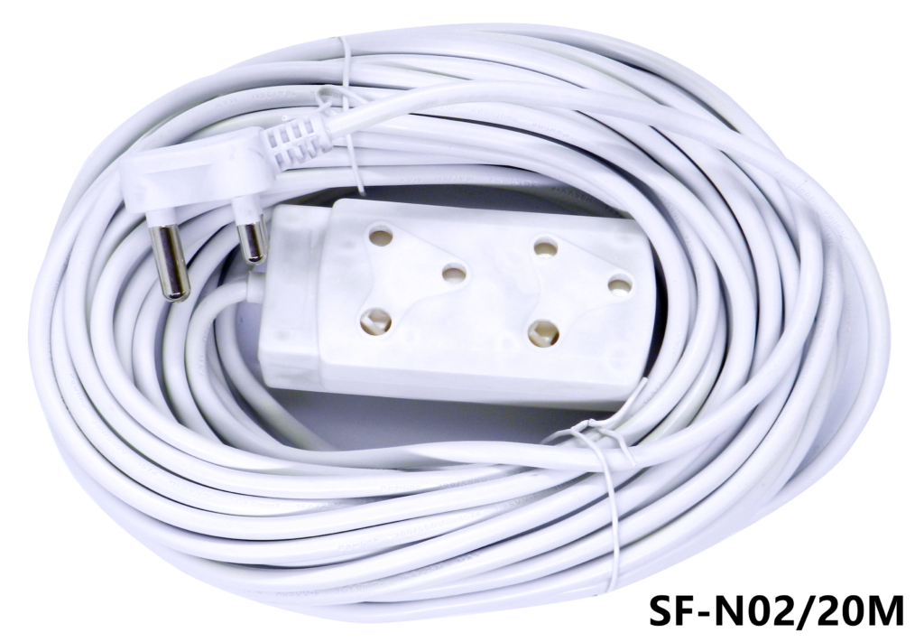 Noble Safy 20m Multi Plug Coupler Extension Cord Lead