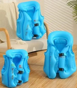 Casey Kids Medium Inflatable Swimming Vest Blue