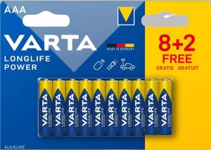 Varta LongLife Power Alkaline AAA 10 Battery