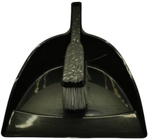 Casey Handheld Dust Pan And Brush Set Black