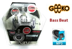 Geeko Silver And Blue Accents In-Ear Earphones