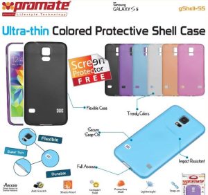 Promate Black  Gshell S5 Ultra-thin Colored