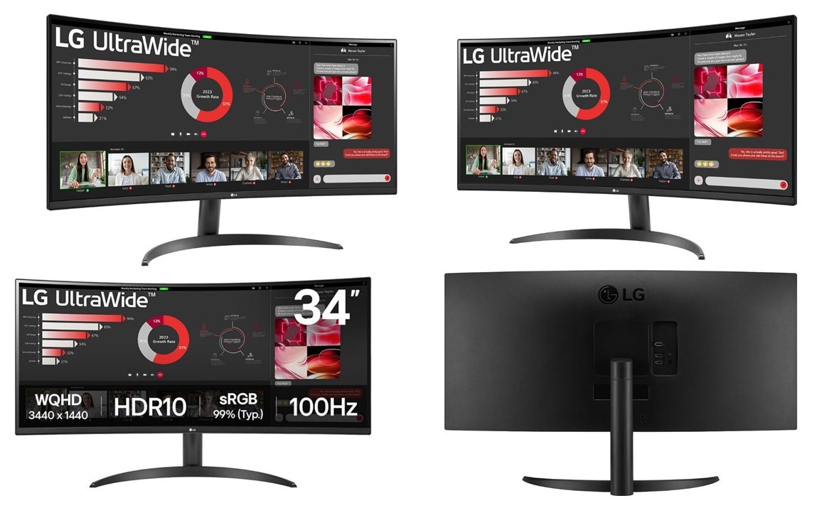 LG 34-inch UltraWide Curved 21:9 QHD LED Monitor