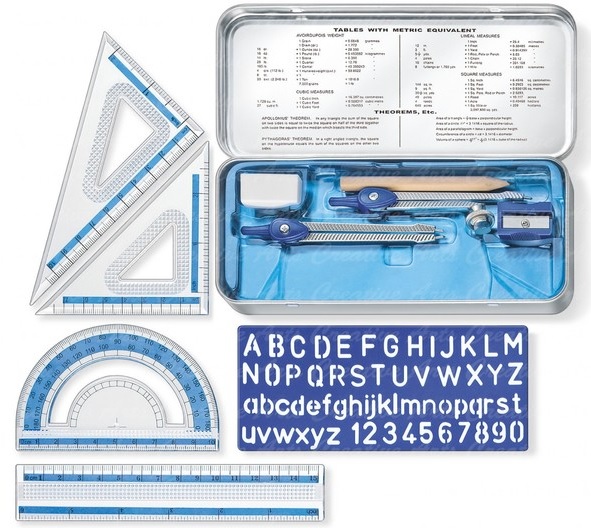Staedtler Math Set 10pcs Metal Container