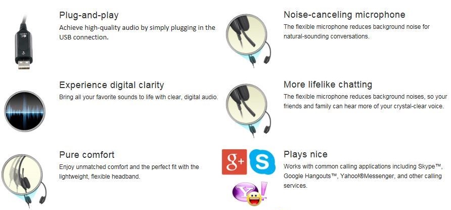 Logitech H390 USB Headset -