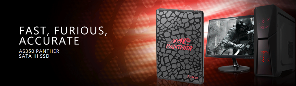 Apacer AS350 Panther 1TB 2.5" SATA III Internal Solid State