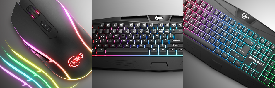 KWG ARIES E1 2-IN-1 GAMING RGB COMBO