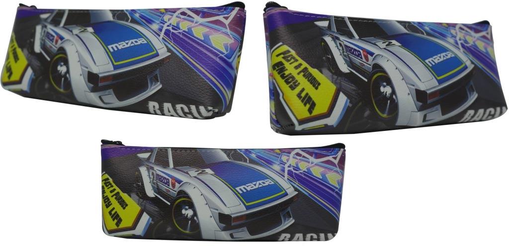 Brainware PU Leather 1 Pocket 20cm Mazda Pencil Bag