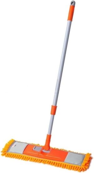 Kleaner Microfibe Extendable Flat Mop Orange