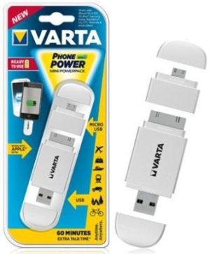 Varta White Mini Powerpack Charger Smart 2 In 1 Solution