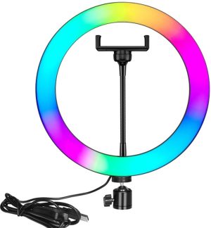 Nesty 10 Inch  Multipurpose USB Powered Selfie RGB LED Ring