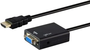 UniQue HDMI Male To Female VGA With Audio Adaptor