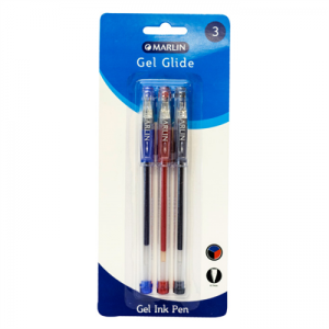 Marlin Gel Glide Gel Ink Pens Assorted Colours