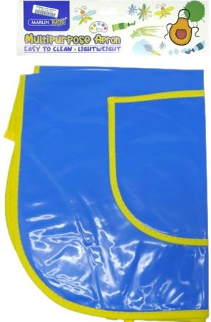 Marlin Multi Purpose Kids Plastic Aprons Blue