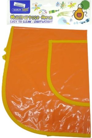 Marlin Multi Purpose Kids Plastic Aprons Orange