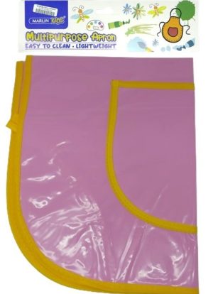 Marlin Multi Purpose Kids Plastic Aprons Pink