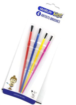 Marlin Artist Brush Set Plastc X4
