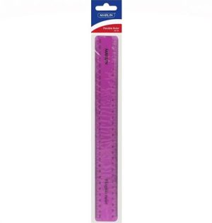 Marlin Flexible 30cm Ruler Pink