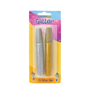 Marlin Kids Glitter Glue 10ml 2's