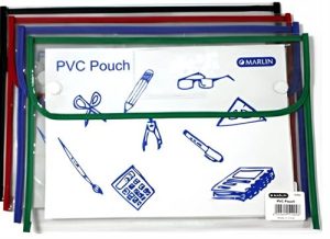 Marlin Clear PVC Book Bag Pouch