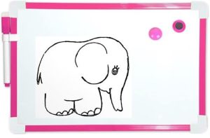 Brainware A4 Magnetic Whiteboard Pink