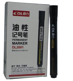 DLOffice Permanent Markers Pack of 10 Black