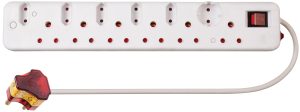 Ellies 12 Way Surge Multiplug Adator