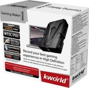 Kworld Gaming Maker Record games console footage onto PC