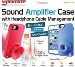 Promate Pink Orator-I5-Sound Amplifier case