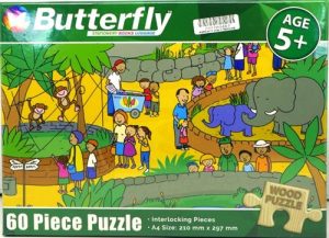 Butterfly 60Pc At The Zoo Wooden Puzzle