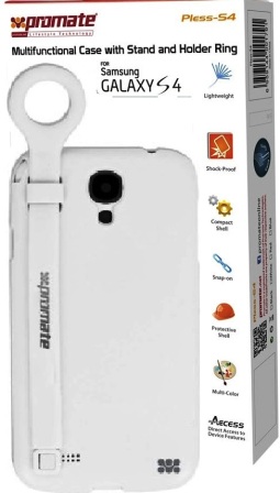 Promate White Pless Samsung Galaxy S4 Multifunctional Case