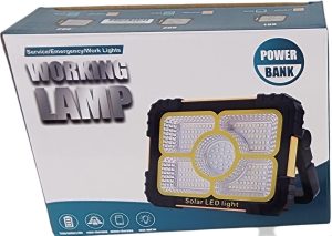 Solarix LED Solar Floodlamp With Power Bank Orange Large