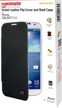 Promate Black Sansa Samsung Galaxy S4 Shell Case