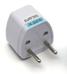 UniQue Travel Adapter Two Pin Male Schuko Plug
