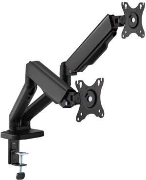 Unimount Spring Assisted Dual Arm Monitor Stand