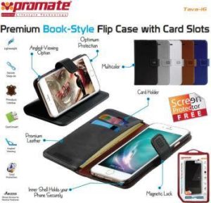 Promate Tava-i6 Premium Book-Style Flip Case