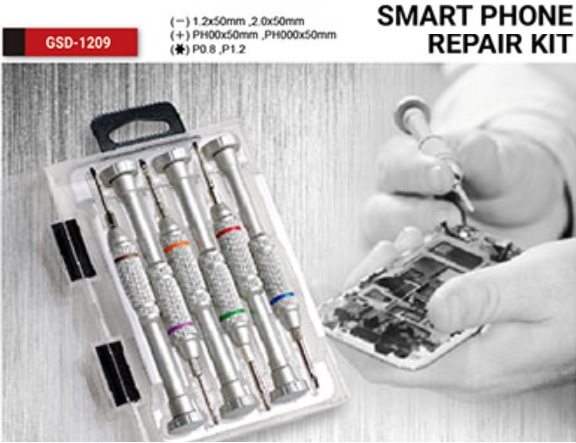 Goldtool Smart Phone Repair Kit Aluminium Precision