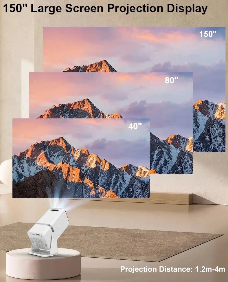 HTPNEO H69 Multimedia Smart Home Theater Projector