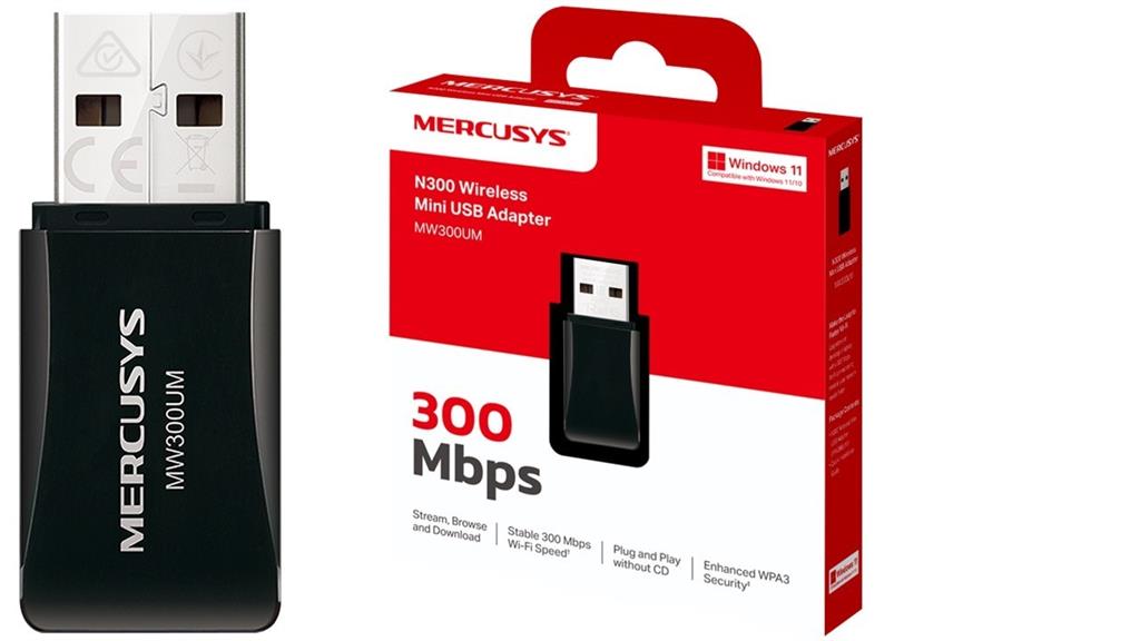 Mercusys MW300UM N300 Wireless Mini USB Adapter