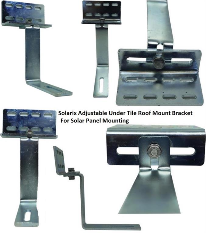 Solarix Adjustable Under Tile Roof Mount Bracket