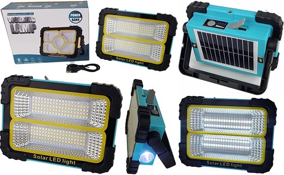 Solarix Blue Solar 30W Portable Rechargeable LED Light