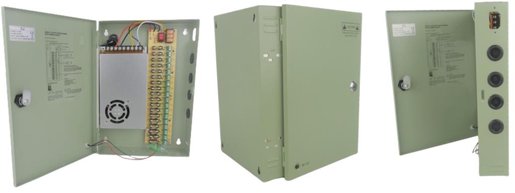 Securnix 12VDC 20Amp 18 Channel CCTV power supplies Box